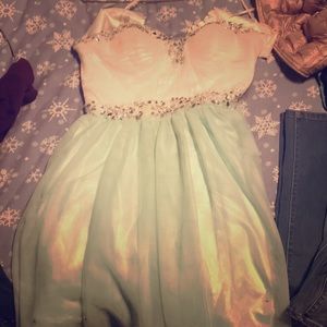 Short homecoming or prom dress